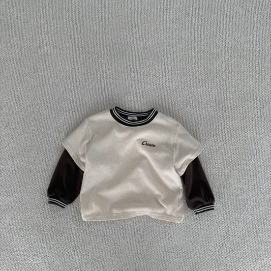 [BABY] layered tee (cream)