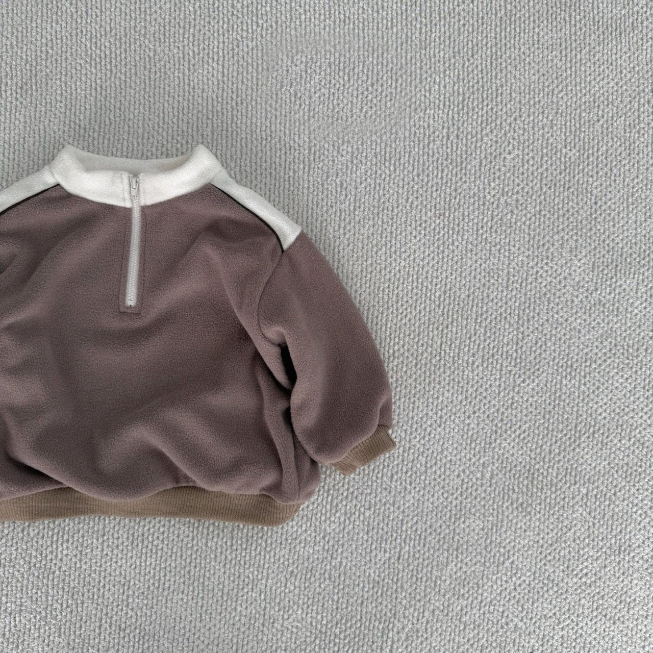 [BABY] fleece pullover (caramel)