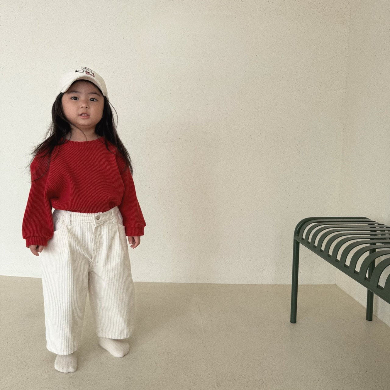 [TODDLER] corduroy pants (cream)