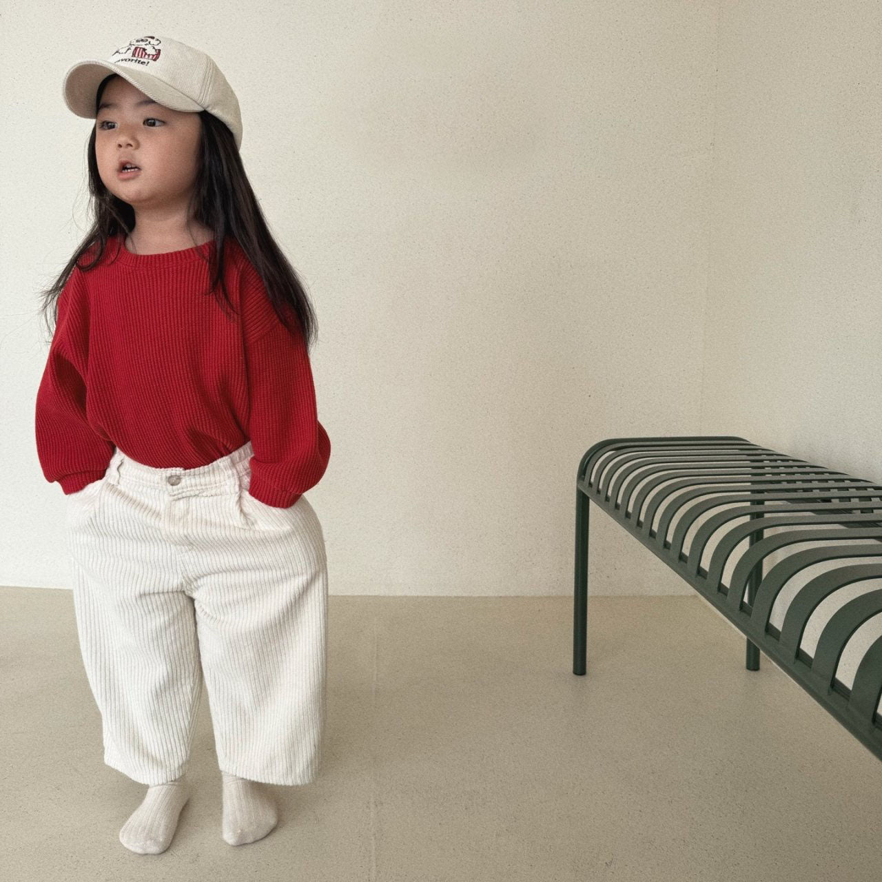 [TODDLER] waffle tee (red)