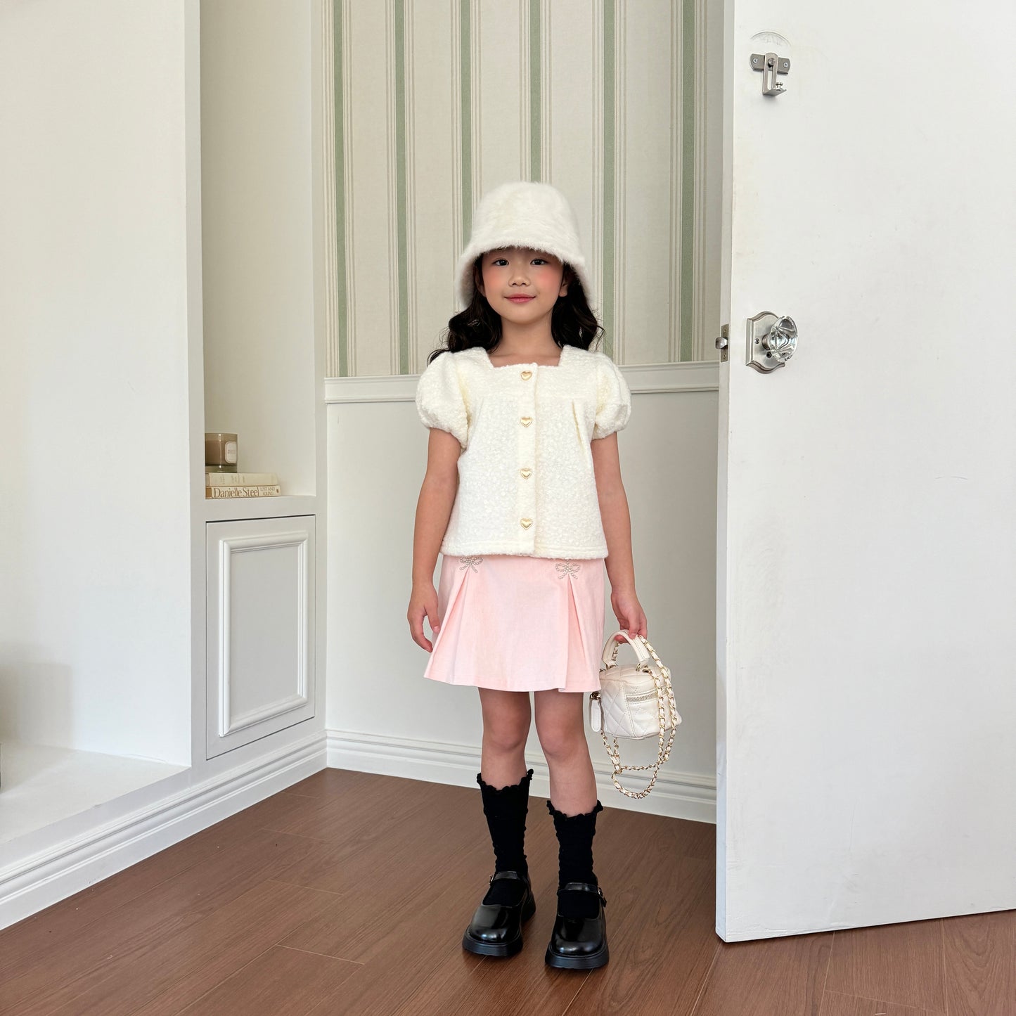 [TODDLER] bijou skort (pink)