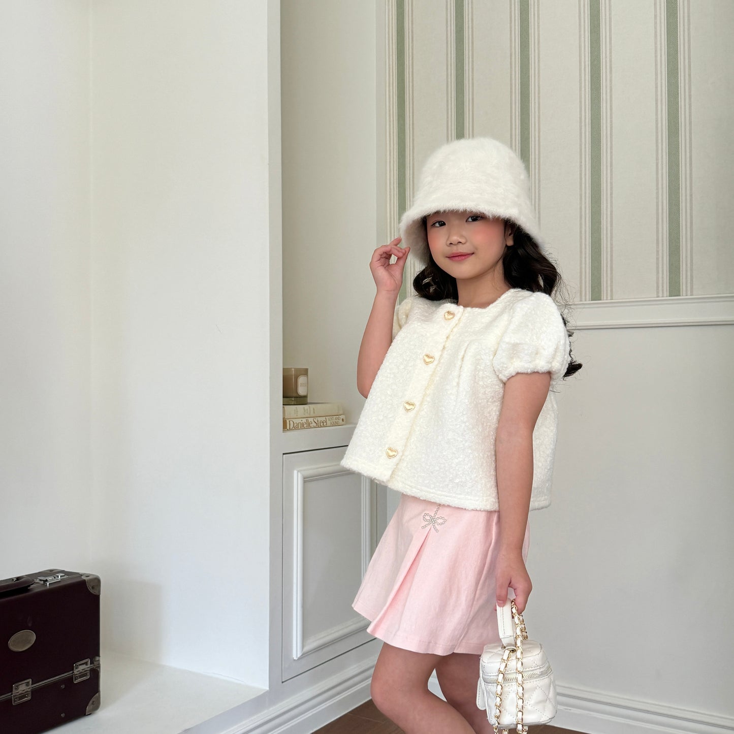 [TODDLER] bijou skort (pink)