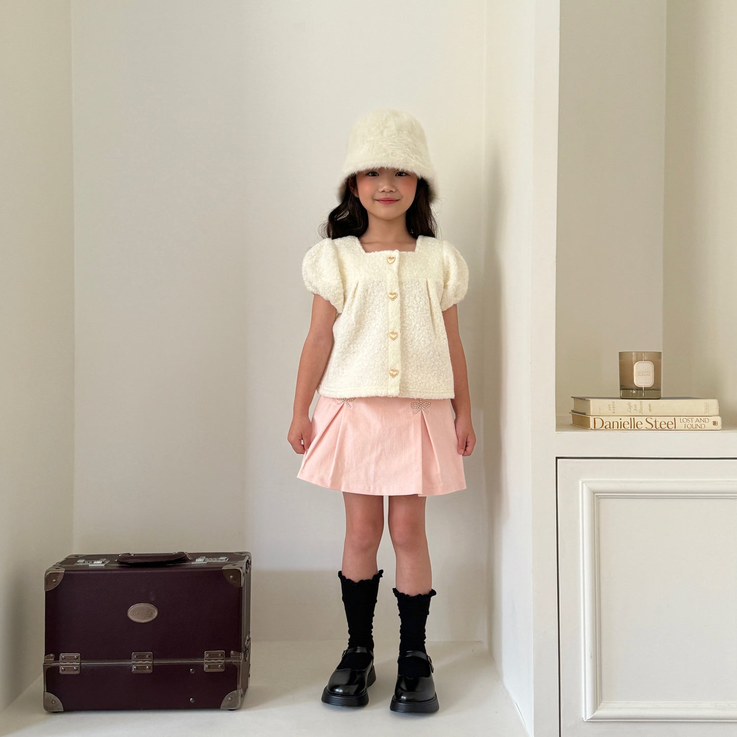 [TODDLER] bijou skort (pink)