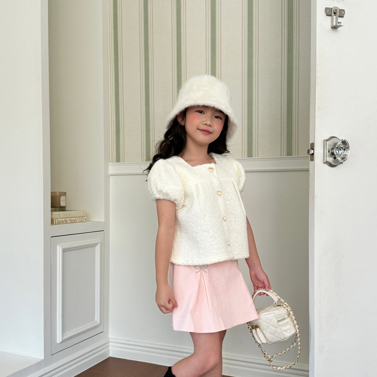 [TODDLER] bijou skort (pink)