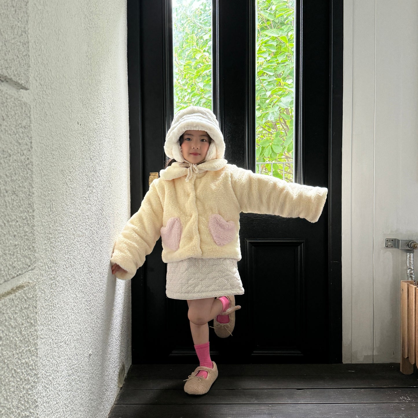 [TODDLER] reversible bond skirt (brown & beige)