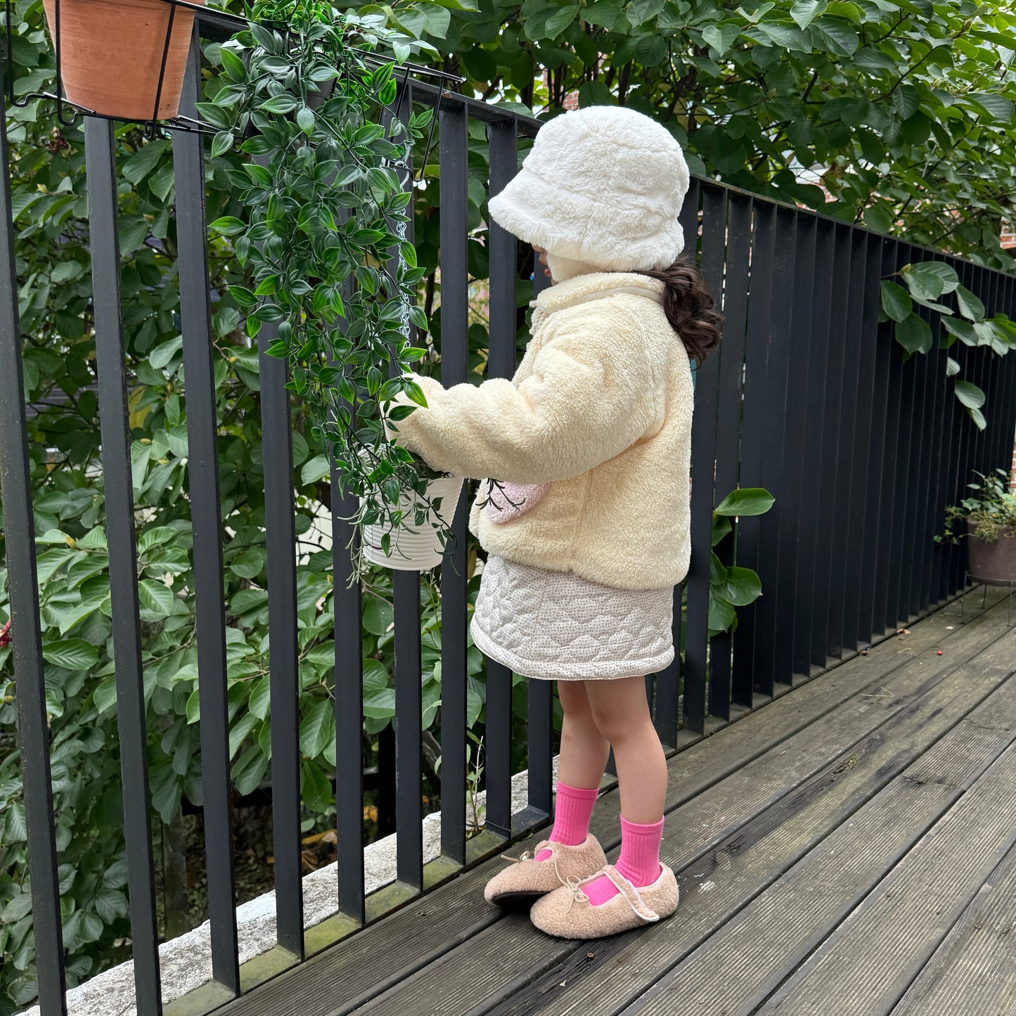 [TODDLER] reversible bond skirt (brown & beige)