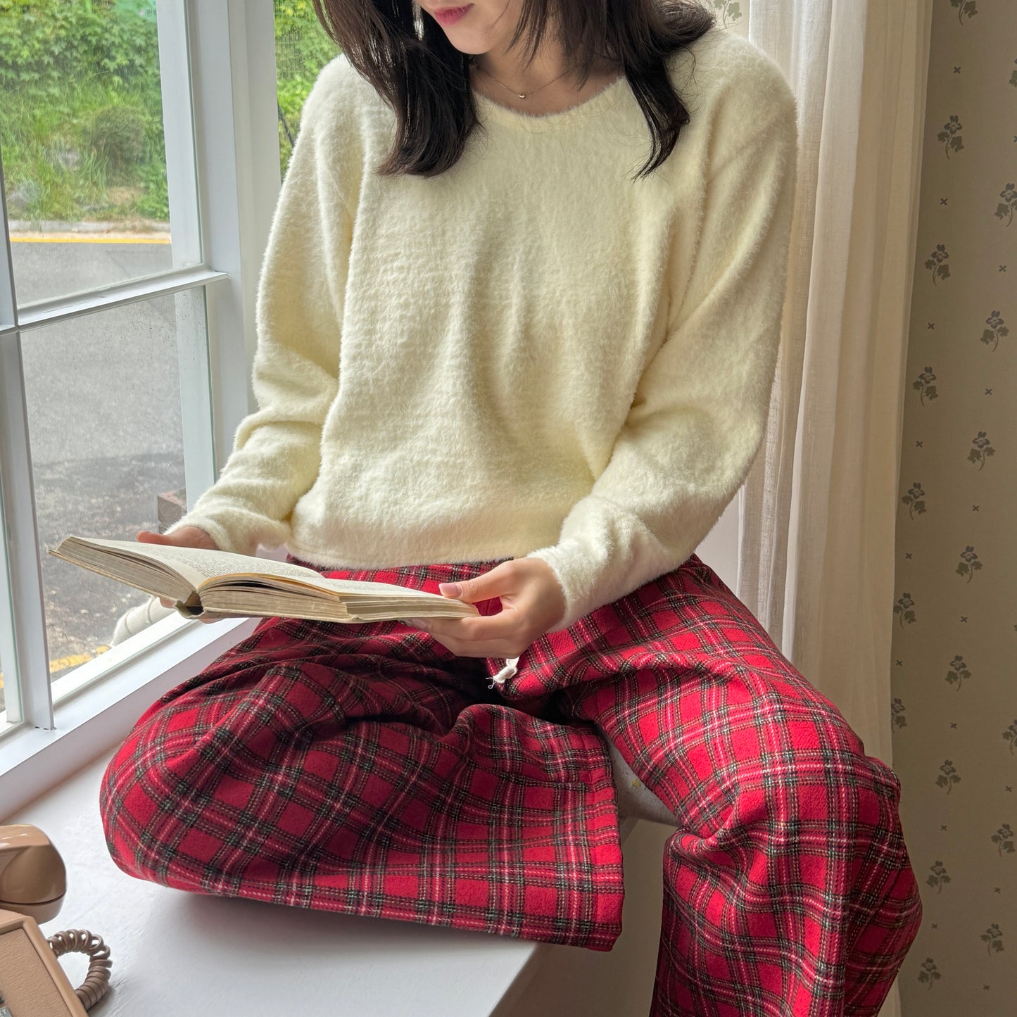 [TODDLER & ADULT] merry plaid pants (red plaid)