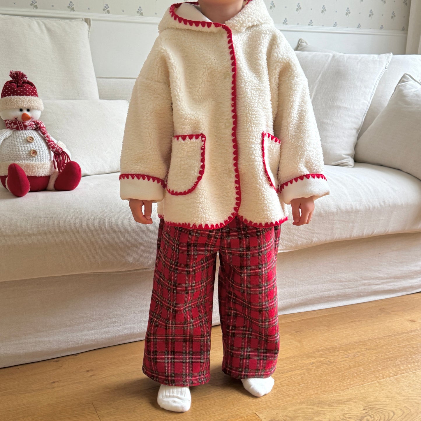 [TODDLER & ADULT] merry plaid pants (red plaid)