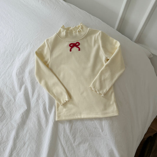 [TODDLER] crochet bow long sleeve