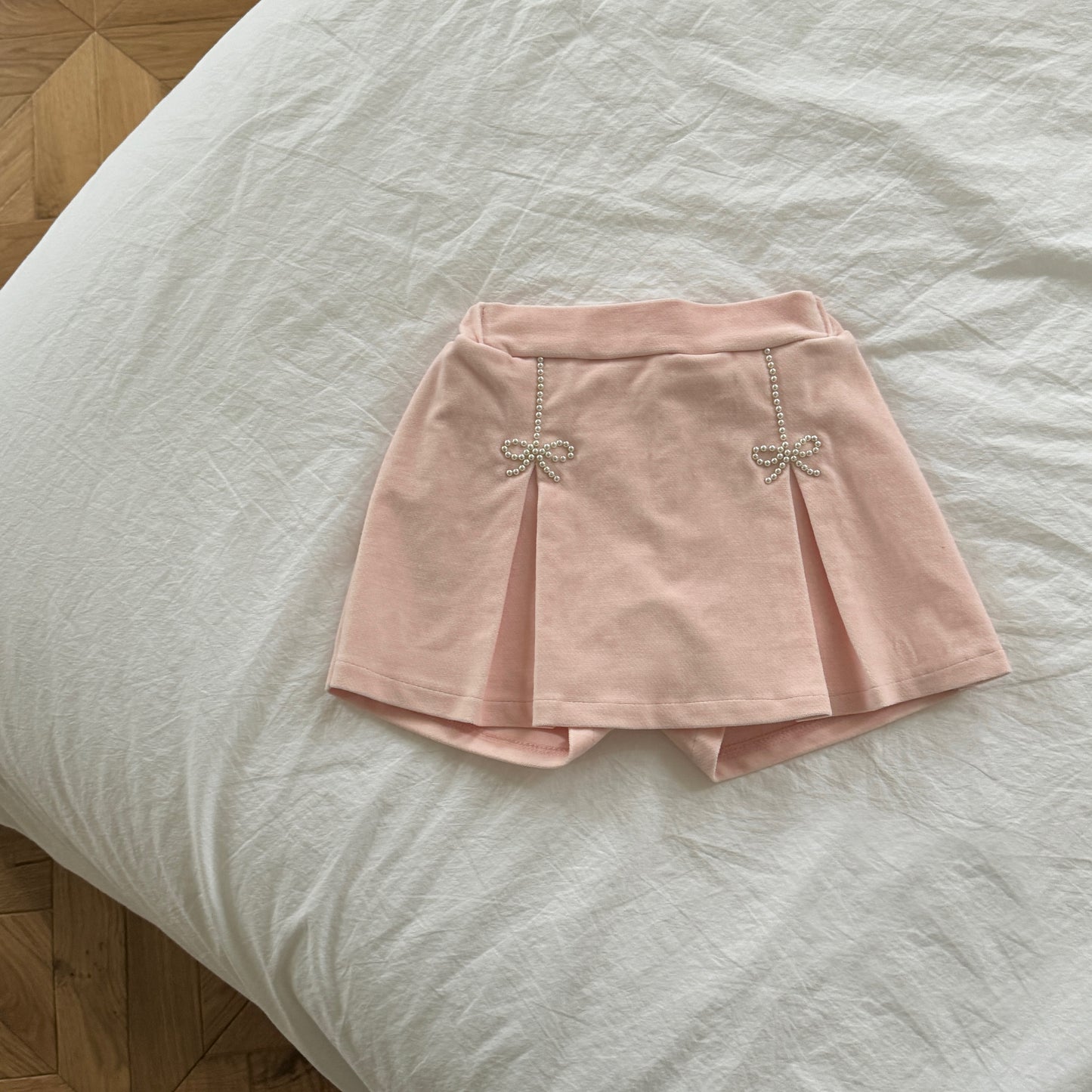 [TODDLER] bijou skort (pink)