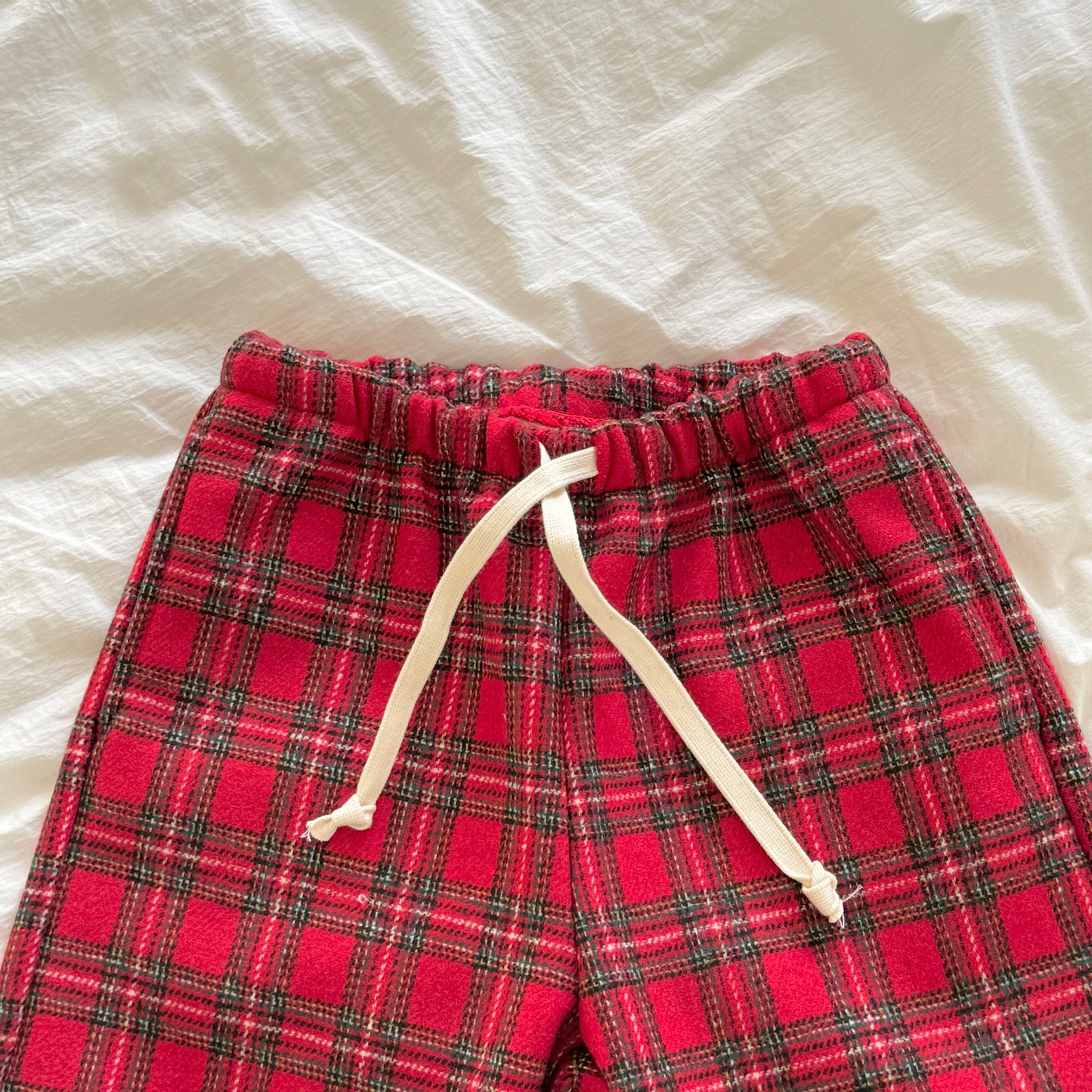 [TODDLER & ADULT] merry plaid pants (red plaid)