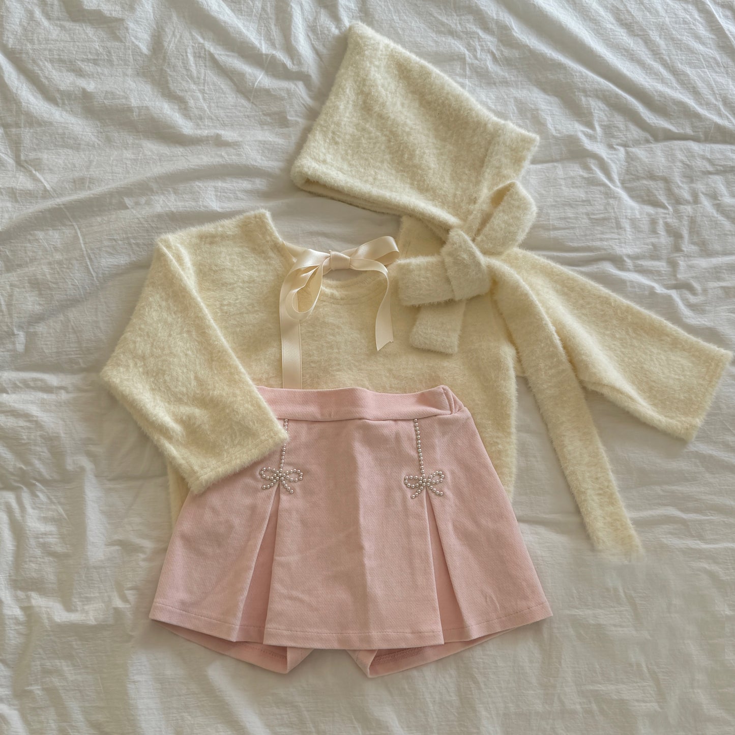 [TODDLER] bijou skort (pink)