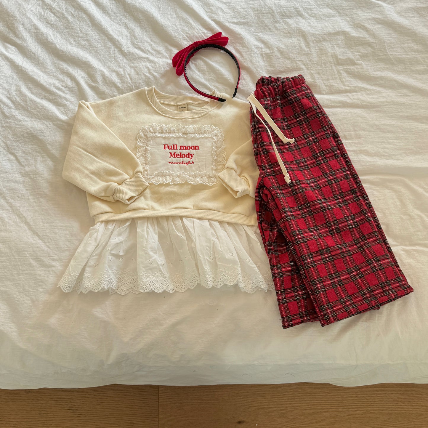 [TODDLER & ADULT] merry plaid pants (red plaid)